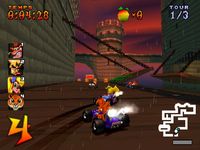une photo d'Ã©cran de Crash Team Racing sur Sony Playstation